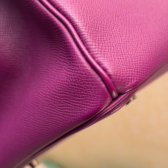 Hermes Birkin 35 Epsom Anemone Bag PHW - Picture 13 of 16